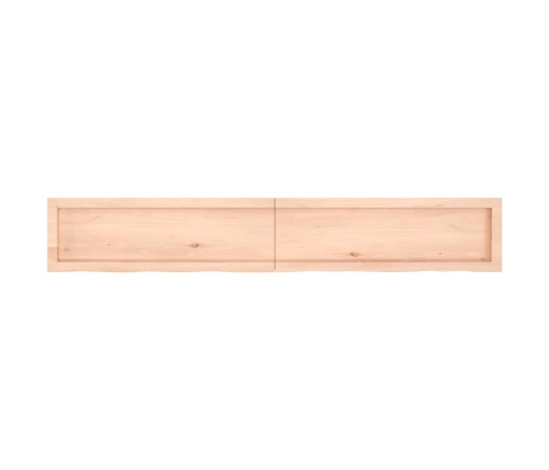 Tablero de mesa madera maciza roble sin tratar 180x40x(2-4) cm