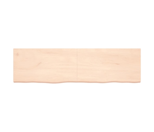 Tablero de mesa madera maciza roble sin tratar 180x50x(2-4) cm