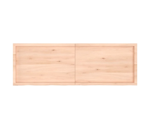 Tablero de mesa madera maciza roble sin tratar 180x60x(2-4) cm