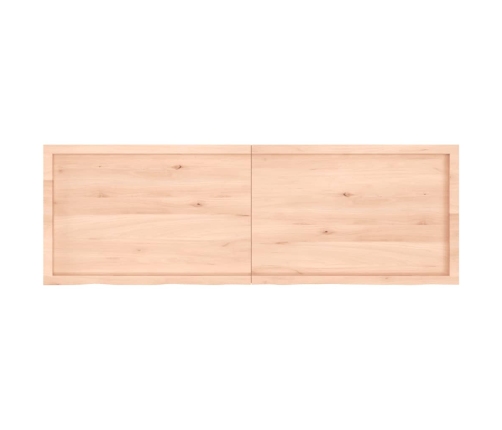 Tablero de mesa madera maciza roble sin tratar 180x60x(2-6) cm