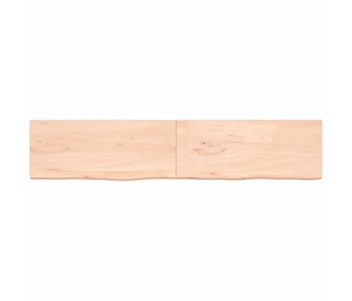 Tablero de mesa madera maciza roble sin tratar 200x40x(2-4) cm