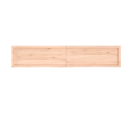 Tablero de mesa madera maciza roble sin tratar 200x40x(2-4) cm