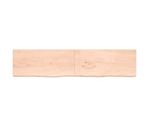 Tablero de mesa madera maciza roble sin tratar 220x50x(2-4) cm