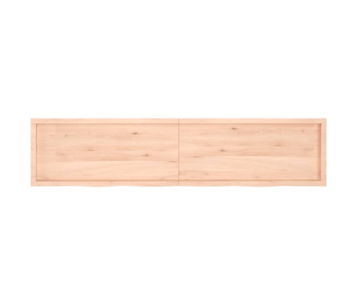 Tablero de mesa madera maciza roble sin tratar 220x50x(2-4) cm