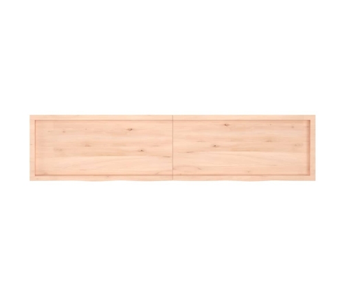 Tablero de mesa madera maciza roble sin tratar 220x50x(2-6) cm