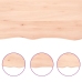 Tablero de mesa madera maciza roble sin tratar 220x50x(2-6) cm