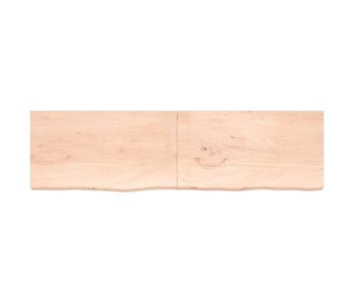 Tablero de mesa madera maciza roble sin tratar 220x60x(2-4) cm