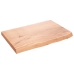 Tablero mesa madera roble tratada marrón claro 60x40x(2-4) cm