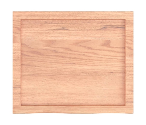 Tablero mesa madera roble tratada marrón claro 60x50x(2-4) cm