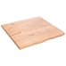 Tablero de mesa madera roble tratada marrón claro 60x60x2 cm