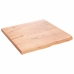 Tablero mesa madera roble tratada marrón claro 60x60x(2-4) cm