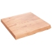 Tablero mesa madera roble tratada marrón claro 60x60x(2-6) cm