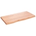 Tablero mesa madera roble tratada marrón claro 80x40x(2-4) cm