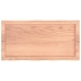 Tablero mesa madera roble tratada marrón claro 80x40x(2-4) cm