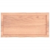 Tablero mesa madera roble tratada marrón claro 80x40x(2-6) cm