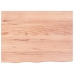 Tablero de mesa madera roble tratada marrón claro 80x60x2 cm