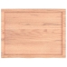 Tablero mesa madera roble tratada marrón claro 80x60x(2-4) cm