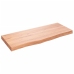 Tablero mesa madera roble tratada marrón claro 100x40x(2-6) cm