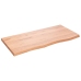 Tablero mesa madera roble tratada marrón claro 100x50x(2-4) cm