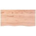 Tablero mesa madera roble tratada marrón claro 100x50x(2-6) cm