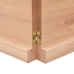 Tablero mesa madera roble tratada marrón claro 140x40x(2-4) cm