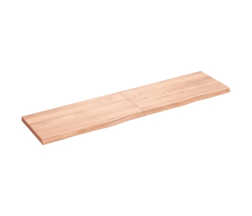 Tablero mesa madera roble tratada marrón claro 160x40x(2-4) cm