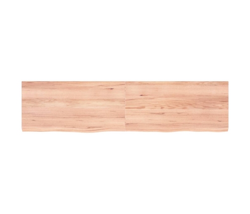 Tablero mesa madera roble tratada marrón claro 160x40x(2-4) cm