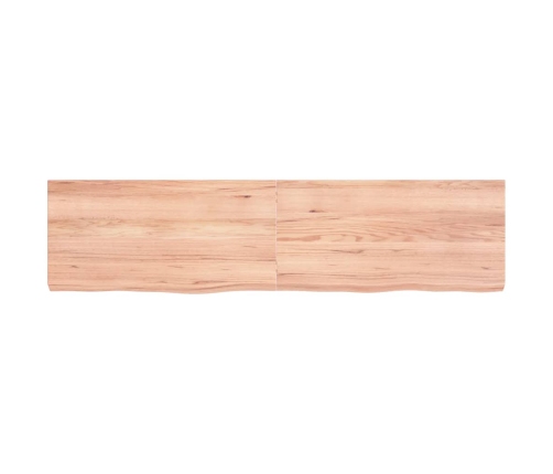 Tablero mesa madera roble tratada marrón claro 160x40x(2-6) cm