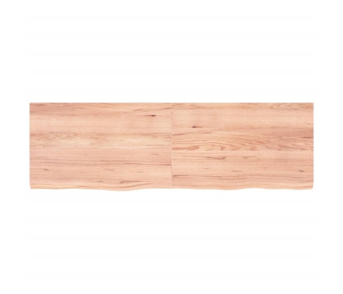 Tablero mesa madera roble tratada marrón claro 160x50x(2-4) cm