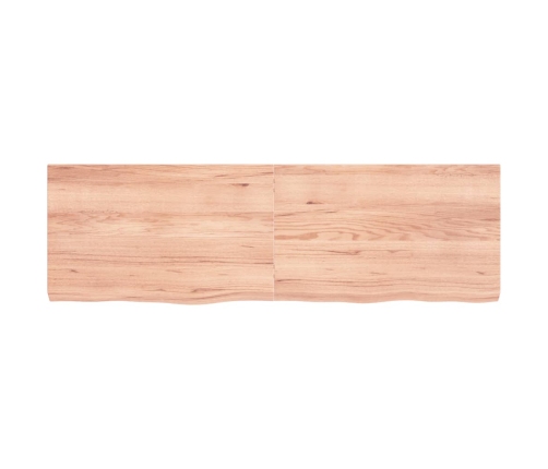 Tablero mesa madera roble tratada marrón claro 160x50x(2-6) cm