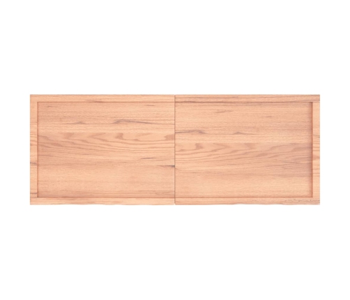 Tablero mesa madera roble tratada marrón claro 160x60x(2-4) cm