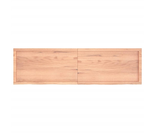 Tablero mesa madera roble tratada marrón claro 180x50x(2-4) cm