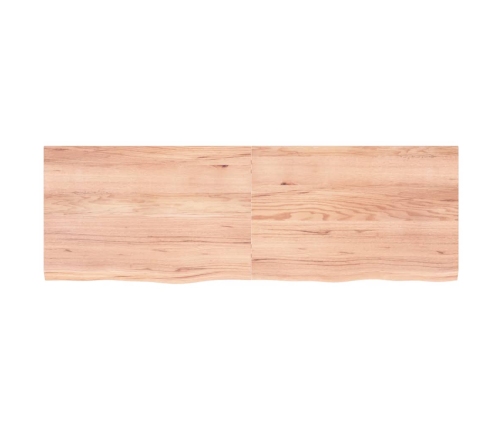 Tablero mesa madera roble tratada marrón claro 180x60x(2-4) cm