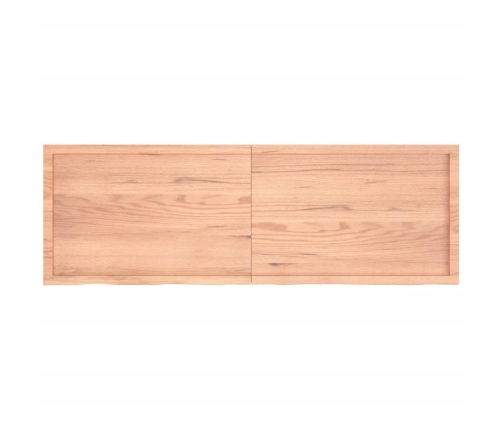 Tablero mesa madera roble tratada marrón claro 180x60x(2-6) cm