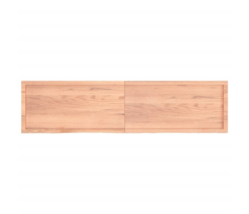 Tablero mesa madera roble tratada marrón claro 200x50x(2-4) cm