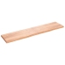 Tablero mesa madera roble tratada marrón claro 220x50x(2-6) cm