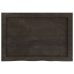 Tablero mesa madera roble tratada marrón oscuro 60x40x(2-4) cm