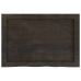 Tablero mesa madera roble tratada marrón oscuro 60x40x(2-6) cm