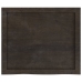 Tablero mesa madera roble tratada marrón oscuro 60x50x(2-4) cm