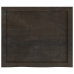 Tablero mesa madera roble tratada marrón oscuro 60x50x(2-6) cm