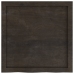 Tablero mesa madera roble tratada marrón oscuro 60x60x(2-6) cm