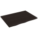 Tablero de mesa madera roble tratada marrón oscuro 80x60x2 cm