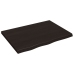 Tablero mesa madera roble tratada marrón oscuro 80x60x(2-4) cm