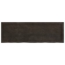 Tablero mesa madera roble tratada marrón oscuro 120x40x(2-4) cm