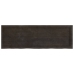 Tablero mesa madera roble tratada marrón oscuro 120x40x(2-6) cm