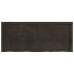 Tablero mesa madera roble tratada marrón oscuro 120x50x(2-4) cm