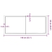 Tablero mesa madera roble tratada marrón oscuro 140x60x(2-4) cm