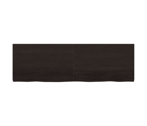 Tablero mesa madera roble tratada marrón oscuro 160x50x(2-4) cm