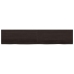 Tablero mesa madera roble tratada marrón oscuro 200x40x(2-4) cm