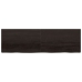 Tablero mesa madera roble tratada marrón oscuro 200x60x(2-6) cm